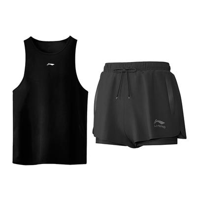 Fashionable Anti-Embarrassment Skin-Friendly Comfortable Breathable Quick-Dry Tank Top And Shorts Casual Sports Set Unisex Sets ZHXY810-1