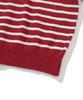 KNITTED (W) Boucle Stripe Collar Knit Red