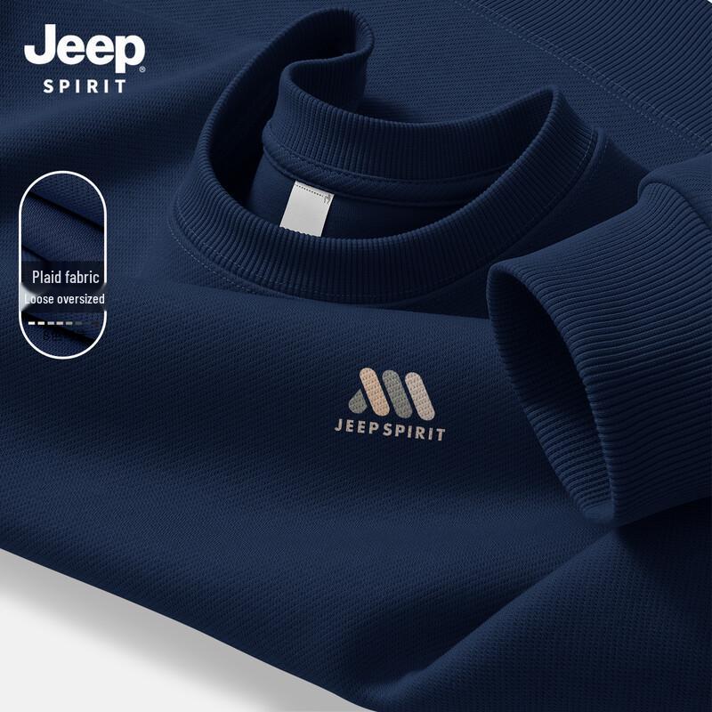 JEEP SPIRIT Men s American Style Round Neck Pullover Sweatshirt 2XL