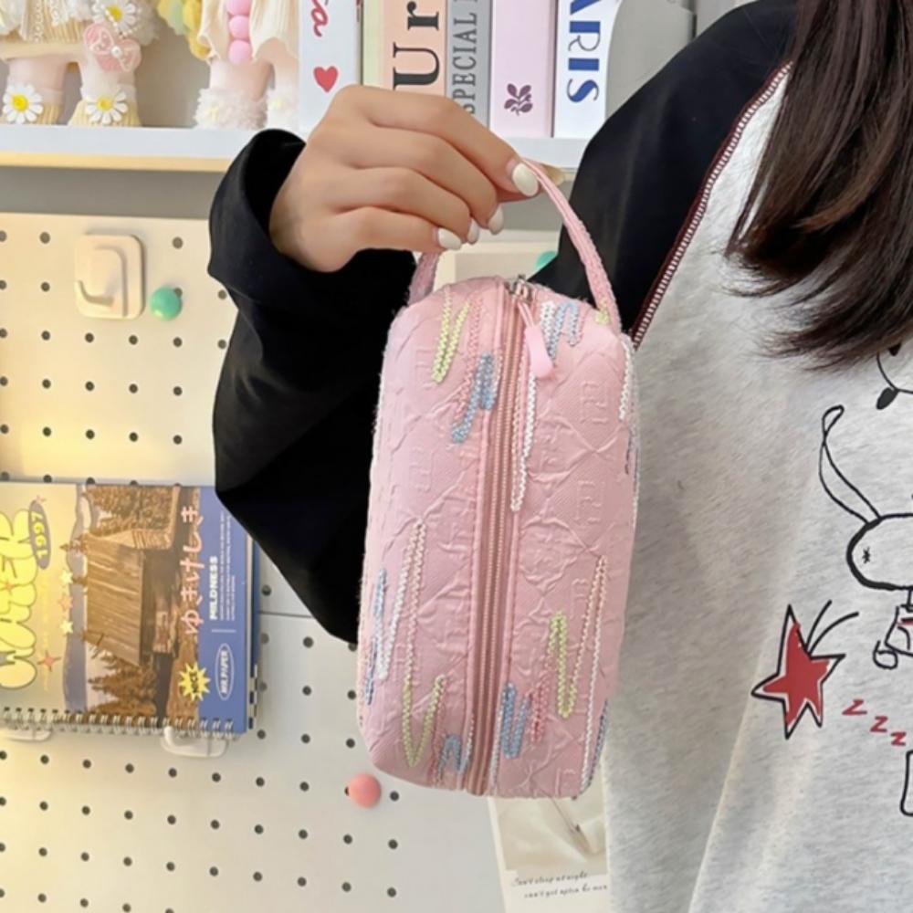 Colorful Cosmetic Pouch Pencil Case Multipurpose Student Bag