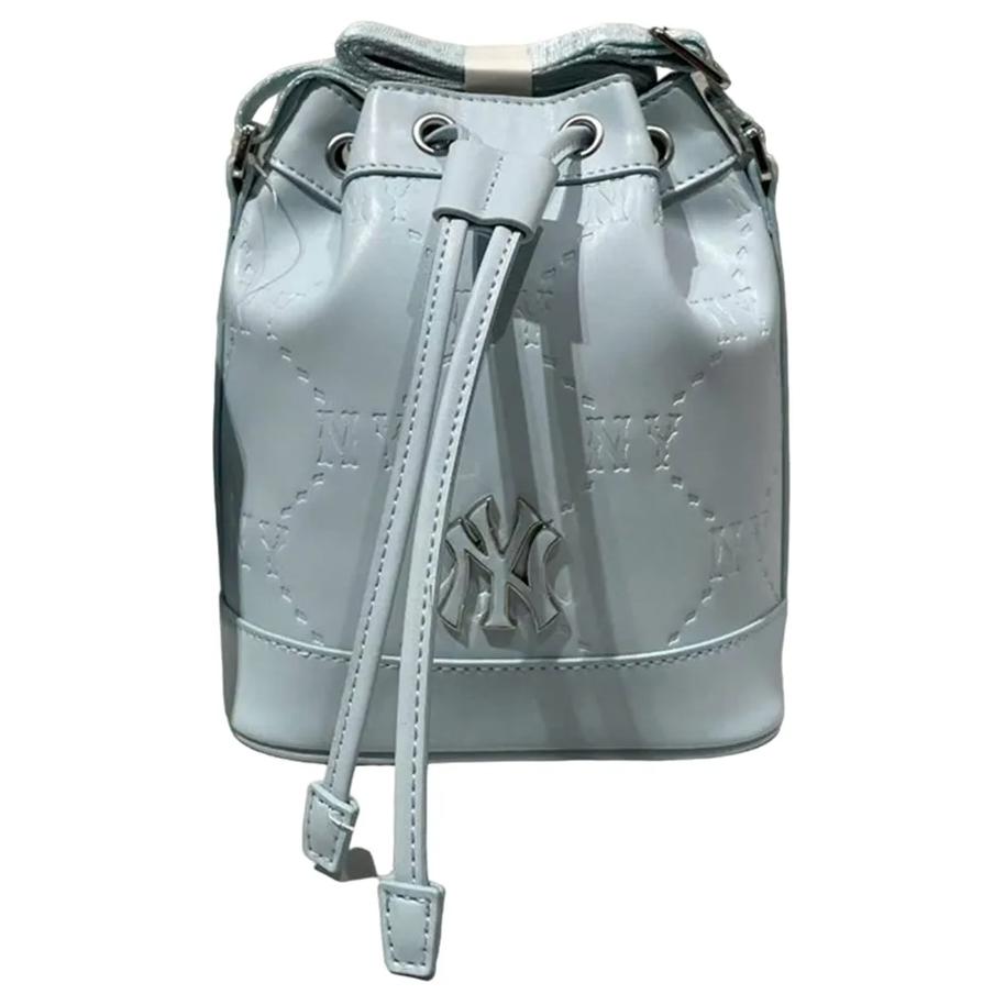 New MLB Leather Bucket Bags Crossbody Bag Shoulder Bag Regular Unisex Light Blue 7ACRMD65N-50SBL