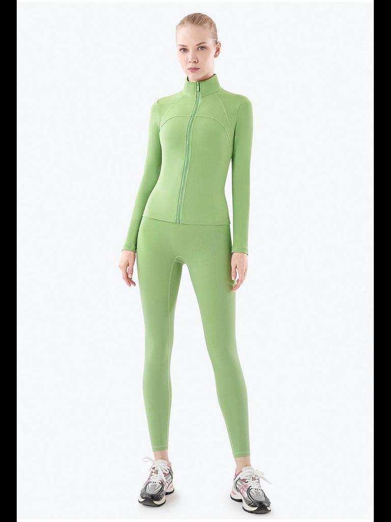 Women's Lulu Yoga Jacket: Quick-Dry, Long-Sleeve Sportswear for Autumn/Winter Fitness