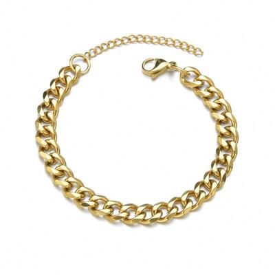 Bracciale da uomo europeo e americano punk in acciaio al titanio a doppio strato - Moda audace e trendy per studenti