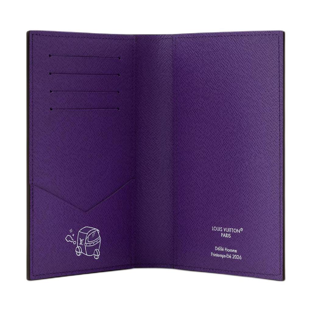 Louis Vuitton Gradient Dyed Monogram Pigment Coated Canvas Passport Holder Men accessories Purple M28010