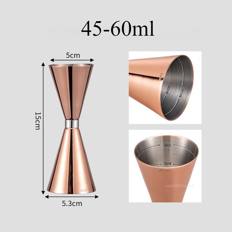 Double-head Stainless Steel Wine Glass with Graduated Cocktail Bar Measures Bar Tools Bar Bartending Tool Set  Mixer Portatil