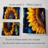 Sunflower Galaxy Design. Bedding Duvet Cover Sets Duvet Covers Pillowcases Gifts (1 * Duvet Cover 2 * Pillowcases, Without Duvet Insert)