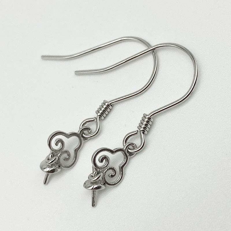 Yansheng S925 Sterling Silver Pearl Setting DIY Chinese Tassel Earrings 925 Silver