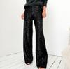 2025 European & American Women's Sequin Slim Straight Pants - Fashionable & Casual