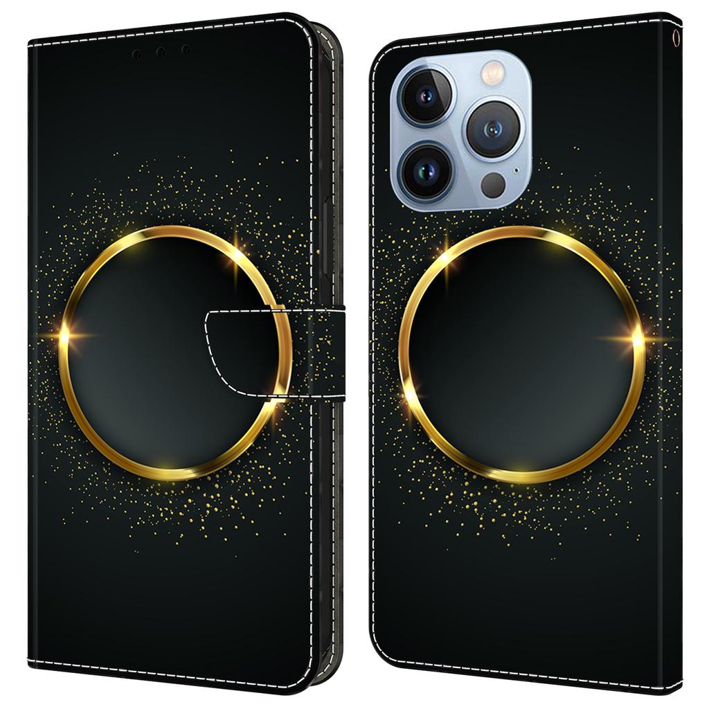 For iPhone 16 Pro Max Case PU Leather Wallet Flip Cover with Standing Function