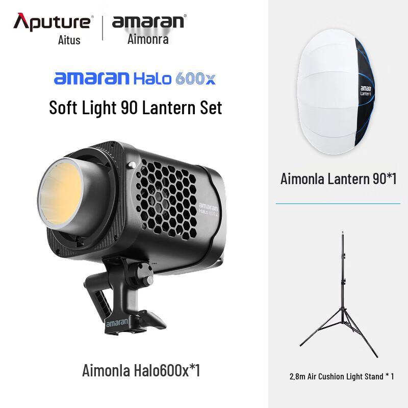 Aputure Halo 600x 600W Bi-Color LED Video Light with 90 Lantern Kit