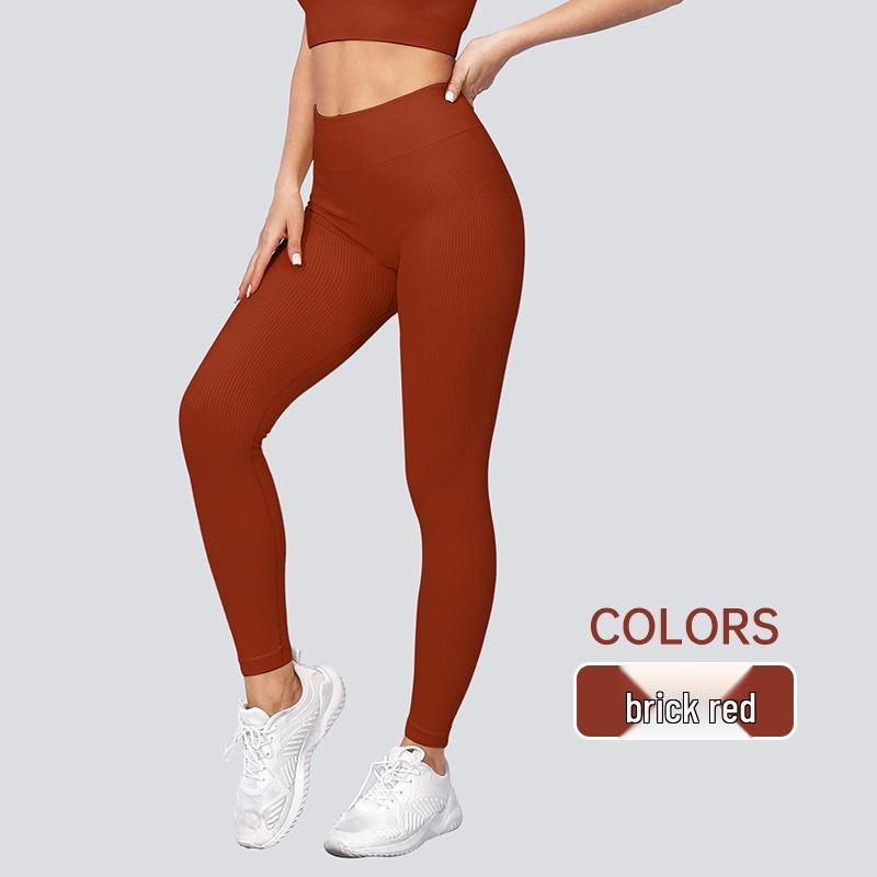 

Бесшовные брюки для йоги с высокой талией, контролем живота и эффектом пуш-ап - Без эффекта верблюжьей лапки, ощущение наготы, посадка персиковые ягодицы , одежда для фитнеса. S