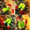 Grinch Green Fake Leg Christmas Tree Decoration - Elf and Santa Claus Legs