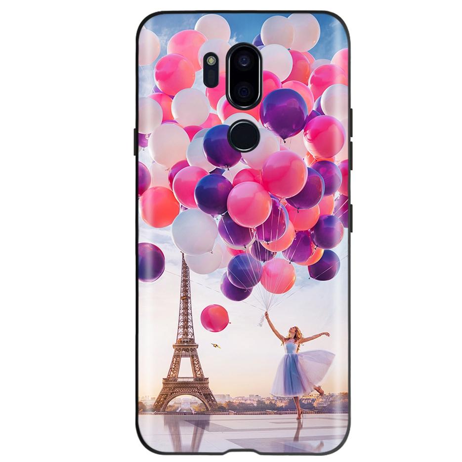 For LG G7 ThinQ Case G710 LM-G710 Cute Cat Butterfly Shockproof Soft Silicone Phone Case For LG G7 ThinQ Back Cover 6.53'' Coque