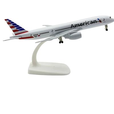 1/300 Airplane Model 787 American Airline 20CM Simulation Plane Model Children's Toys Alloy Die-Cast Airplane Collectible Display Gift