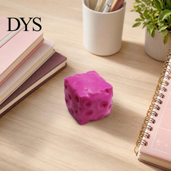 Stress Relief Gadget Giant Cheese Squeeze Toy, Anxiety Cube Sensory Anti-stress Toy Soft Stretchy Block Pinch Home Office Relaxation Tool