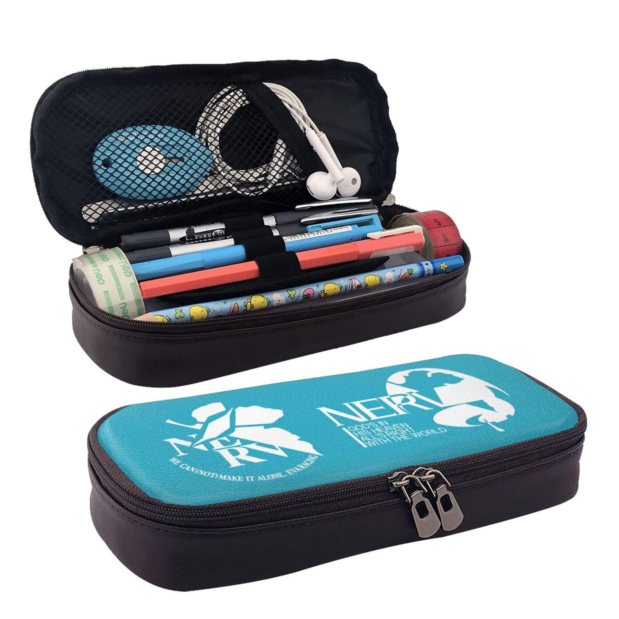 

Lonsan PU Канцелярские товары Большой Легкий Простой и Стильный для Студентов и Школы и Офиса Чехол Genesis Evangelion, Вместимость, Дизайн, Со складками,