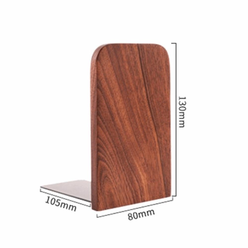 Anti-Slip Wood Book Stoppers Detachable Book Supports High Quality Wooden Bookends  School Office