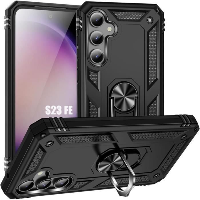 Coque de protection - PROSHOP - pour Samsung Galaxy S23 FE - Rigide - Antichoc - Béquille pivotante 360°