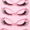 5 Pairs Of Diagonal Flying Fox Eyes False Eyelashes, Natural Thick Eyelashes, Simulated Cat Eyelashes