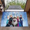1pc Frozen Pattern Carpet Area Rug Non-slip Carpet Hand Washable Floor Mat Suitable For Living Room Bedroom Home Decor Room Decor Christmas