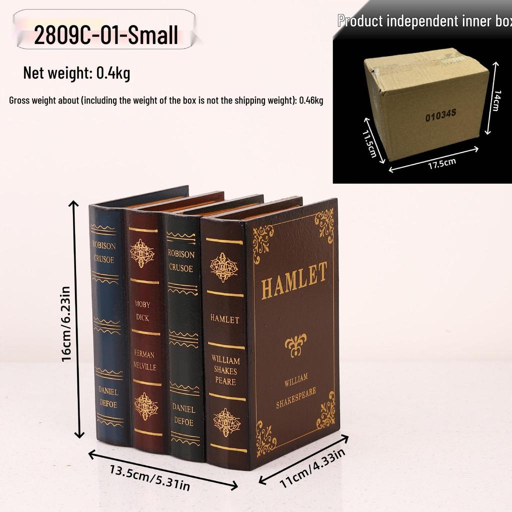 European Retro Decorative Book Props - Fake Book Storage & Office Ornaments