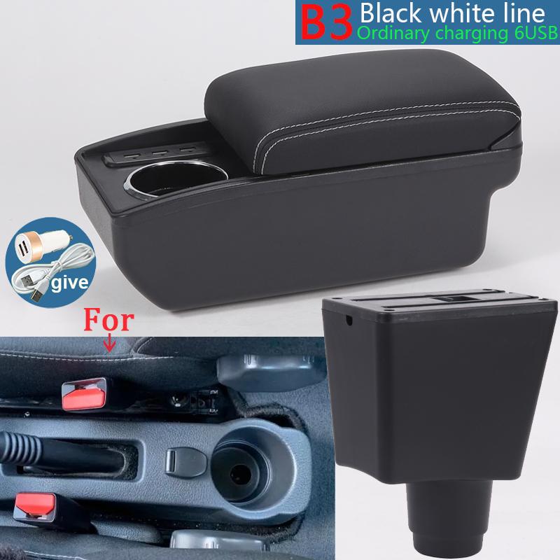 For Renault Logan 2 Armrest Box For Dacia Logan 2 Dokker Renault Sandero 2 Car Armrest Interior Retrofit Accessories Storage Box