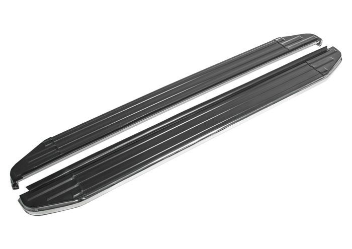 Marchepieds En Aluminium - JJ-AUTOMOTIVE - Ford Ranger T6 - 2 Pièces - ABE Certificat - Noir