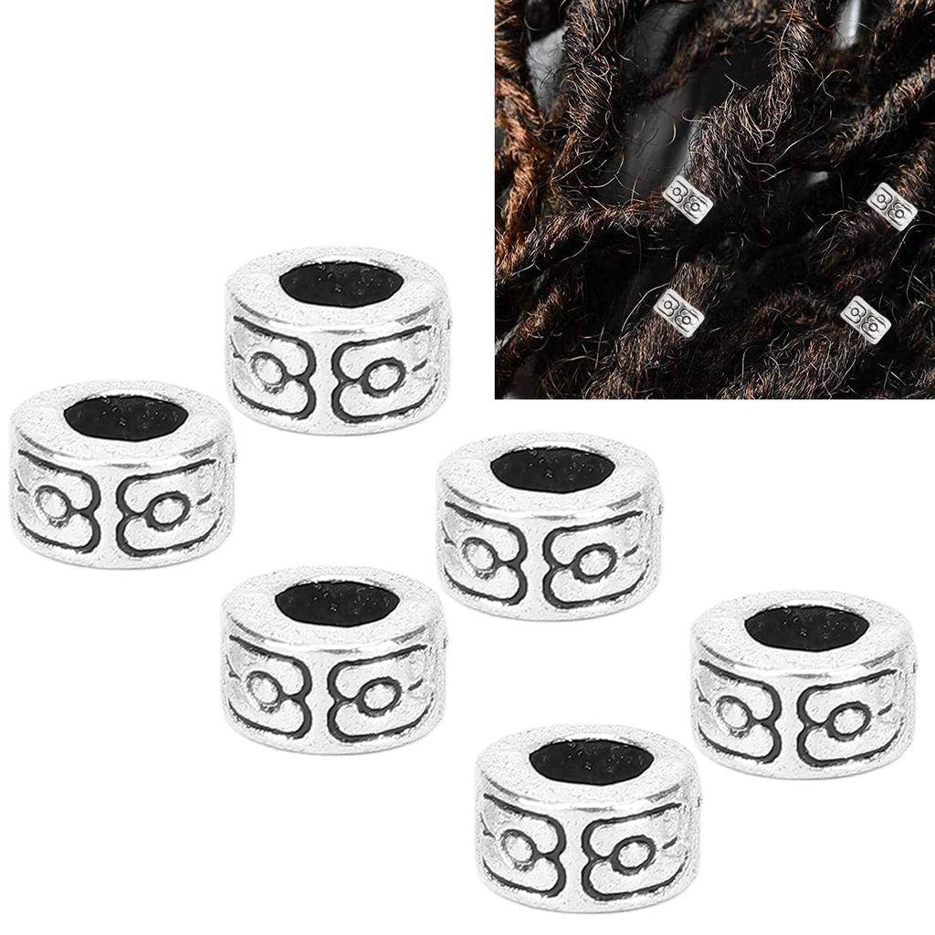 30pcs Fashionable Beard Hair Beads   Alloy Hair Braiding Beads Jewelry Bracelet Accessories