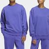 adidas Originals Trefoil X Pharrell Williams Solid Crew Neck Sweatshirt Men Tops Blue HF9945