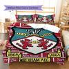 Wrexham Football Club LogoPattern Bedding,Quilt Set Quilt Cover Pillowcase Home Birthday Gift (1 * Duvet Cover + 2 * Pillowcase, Without Core)