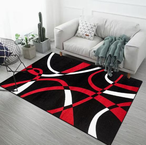 Modern Geometry Living Room Carpet Window Tea Table Floor Mat Home Bedroom Room Home Decoration