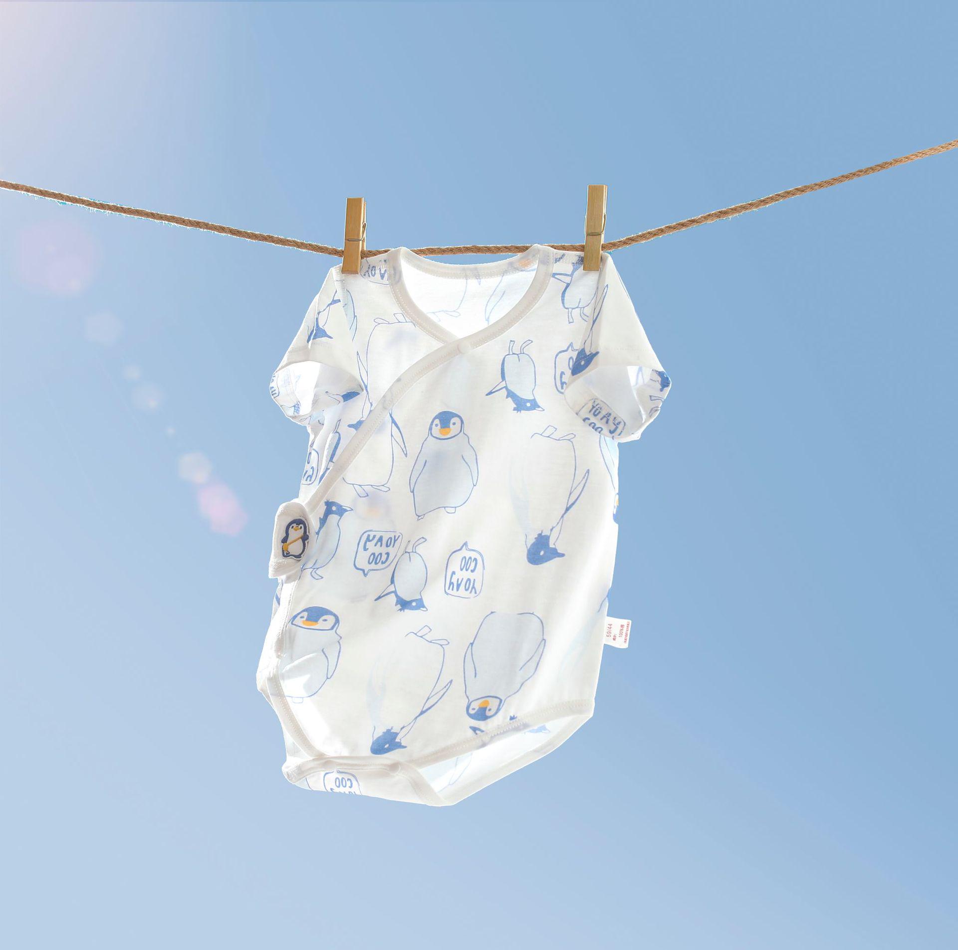 Unisex Newborn Short-Sleeve Bodysuit Pajamas 66 cm