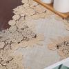 Elegant Lace Table Runner, Stylish Nordic Style Kitchen Table Runner, Coffee Color, 180cm
