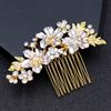 Headdress Rhinestone Hairpin Sparkling Flower Hairclip Hair Ornaments Bridal Hair Comb  Wedding