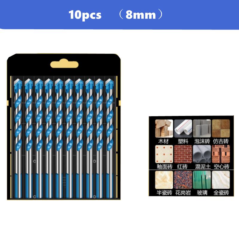 Carbide Multi-function Drill Bit 3 4 5 6 8 10 12mm Ceramic Tile Iron Sheet Glass Wall Tapper Triangle Drill Set