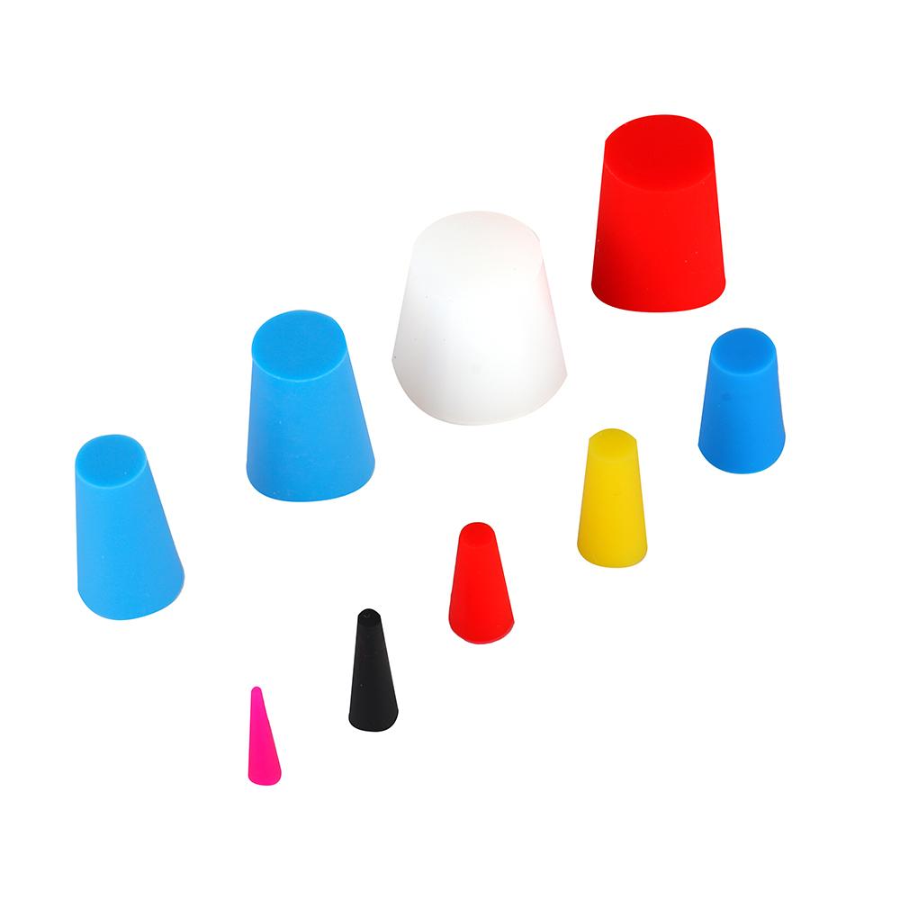 250pcs Various Sizes Fixed Silicone Rubber Stopper Plug Natural Rubber End Cap for Sealing Parts Multiple Sizes Rubber Products