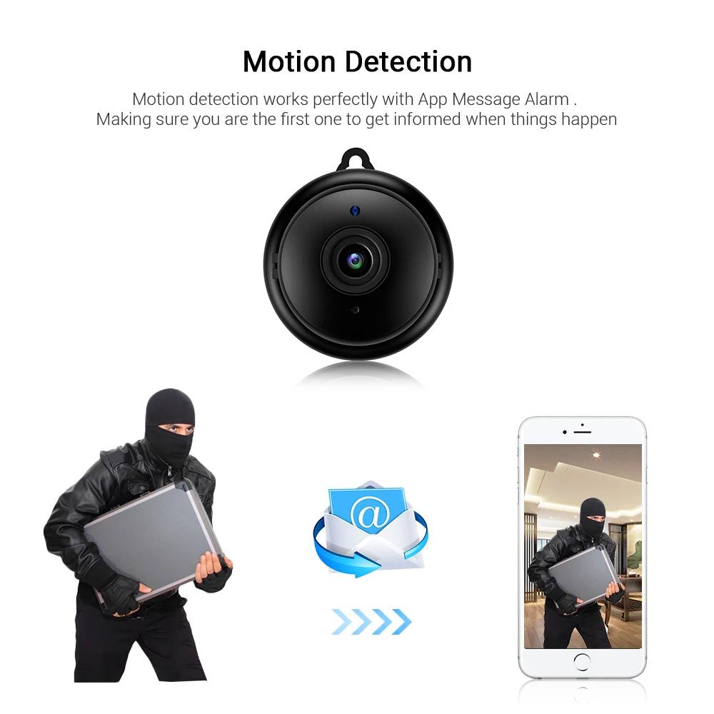 Wireless WiFi Camera, 1080P HD with Night Vision, Two-way Audio Communication, and Motion Detection