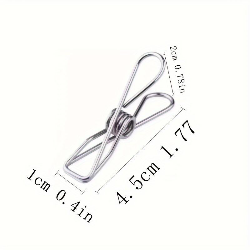 

Сверхпрочные прищепки для белья - Нескользящие ветрозащитные металлические прищепки для деликатных вещей, нижнего белья, носков - Прочные многоцелевые зажимы для кухни