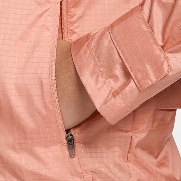 Nike Essential Logo Pattern Windbreaker Jacket Women Jacket Pink CU3218-824