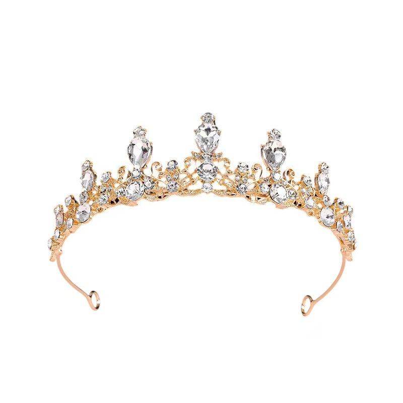 Barock Retro Brautkrone Stirnband Haarkrone Antikes Damen Stirnband Krone Haaraccessoires