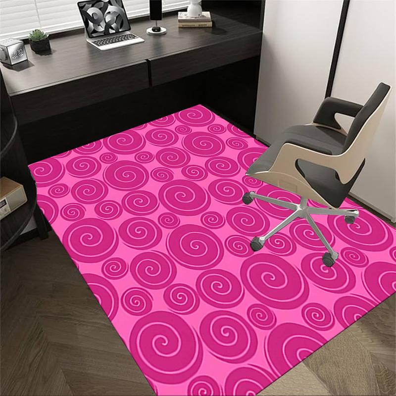 

1PC Spiral Pattern Non-Slip Floor carpet, suitable for Office, bedroomand playrooms. It can also be used as a sofa footrest cover-T68 60cm by 90cm