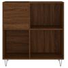 VidaXL Record Cabinet Brown Oak 84.5x38x89 Cm Engineered Wood 831779