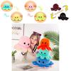 Unique Double-sided Flip Reversible Octopus Plush Toy With Realistic Expressions For Children