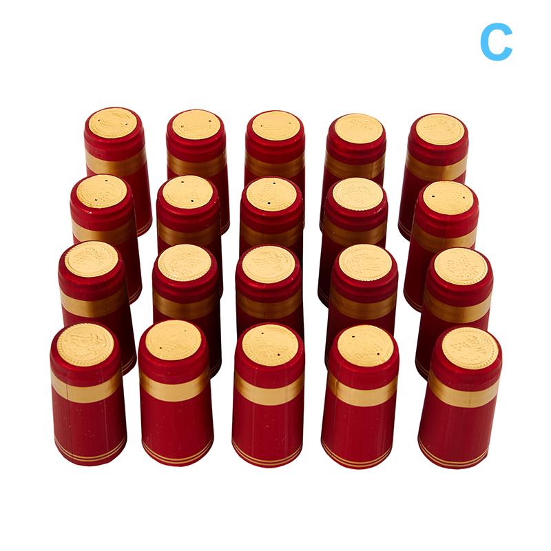 20Pcs Wein Schrumpf Kapseln Dichtung Wein Flasche Heizung Schrumpf Kappe