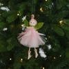 Plush Girl With Flower Hanging Ornament For Spring Festival Decoration Living Room Enhancement Accessory