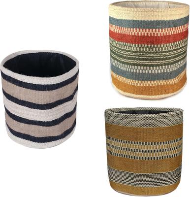Panier à plantes en jute robuste, panier tissé moderne pour pots de fleurs de 25 cm, jardinières d'intérieur, panier de rangement, décoration rustique pour la maison