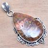 Pendant Stick Agate Gemstone Gift For Her Silver Jewelry 2.25"