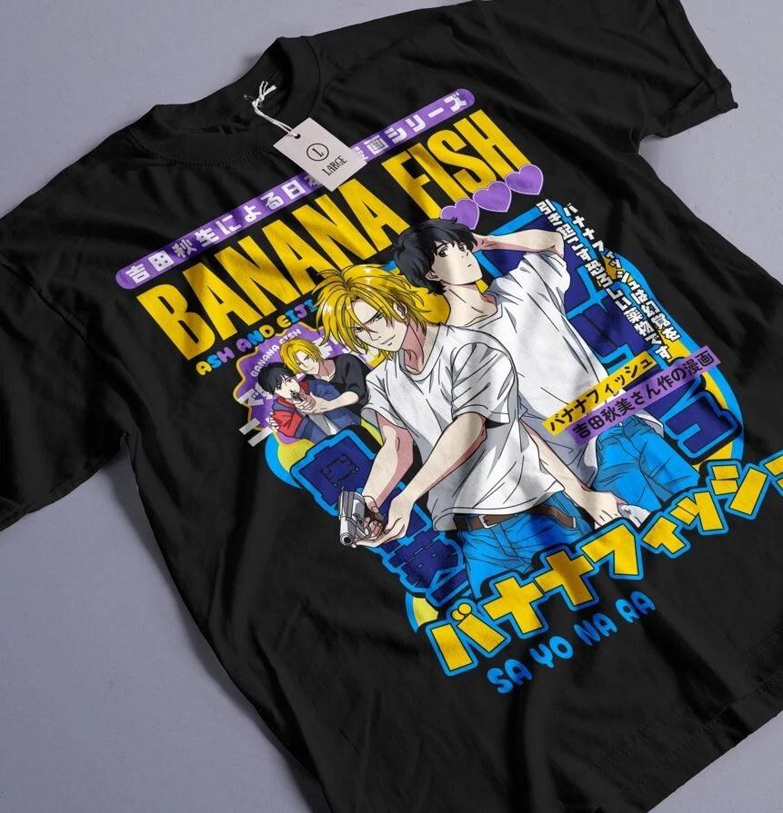 Banana Fish Tshirt Ash Lynx Eiji Okumura Card Anime New Shirt All Size S