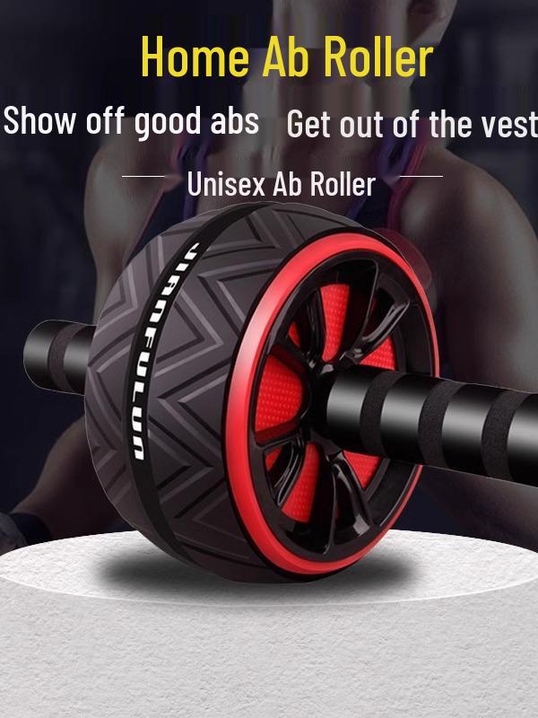 Silent Ab Roller for Home Fitness: Unisex Abdomen Exercise Equipment