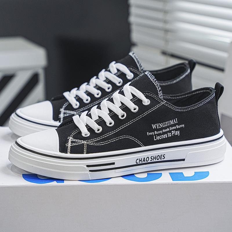 2025 Spring Breathable and Versatile Student Classic Cloth Shoes, Casual Canvas Shoes, Youth New Flat Sports Board Shoes